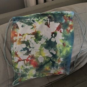 Colorful Tie-Dye Drawstring Backpack
